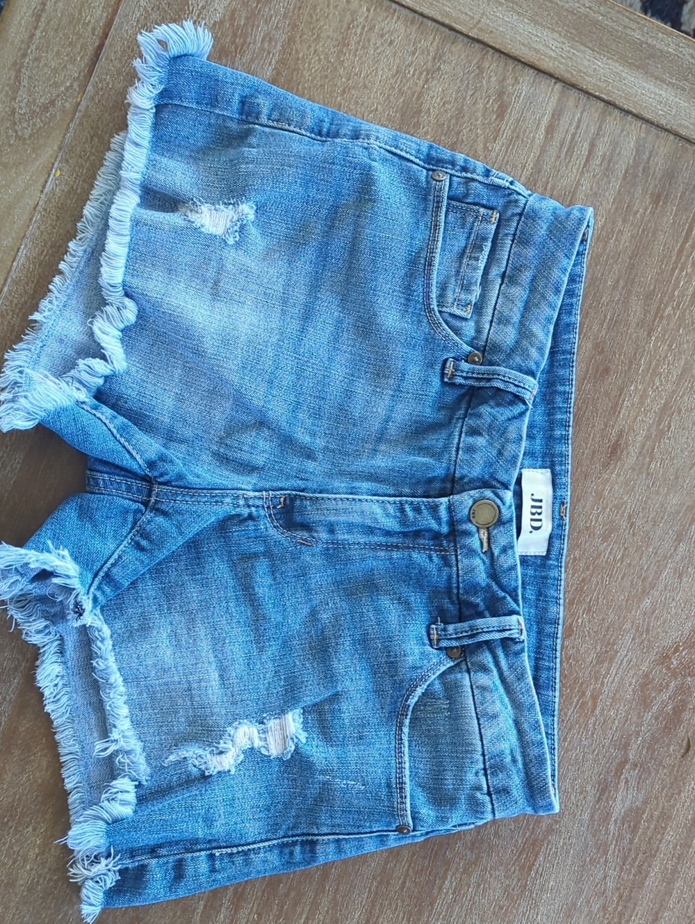 Blue Distressed Denim Women’s Shorts